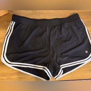 Champion Black and White Women's Athletic Shorts